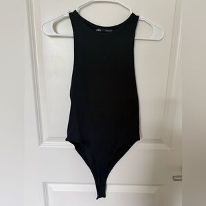 Zara Black Sleeveless Bodysuit
